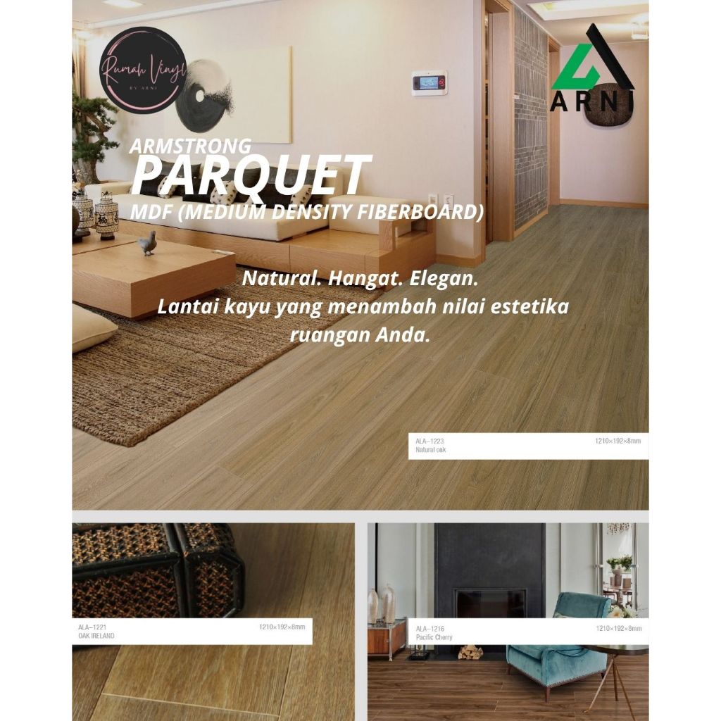 Armstrong Parquet MDF – Lantai Kayu Elegan & Natural untuk Hunian Modern