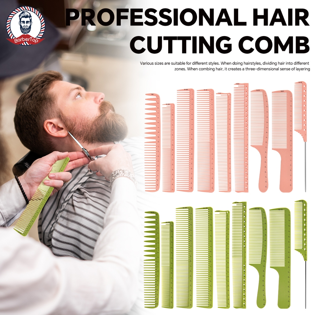 Spot#Sisir rambut bertingkat sisir tukang cukur profesional sisir khusus salon rambut sisir rambut w