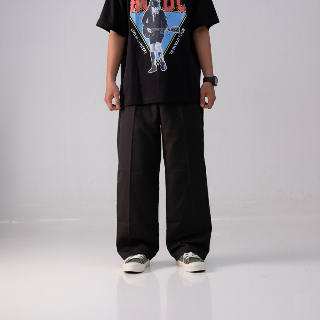 Celana Chinos loose pants (UNISEX)- FAYE / ukuran L sampai Super Jumbo