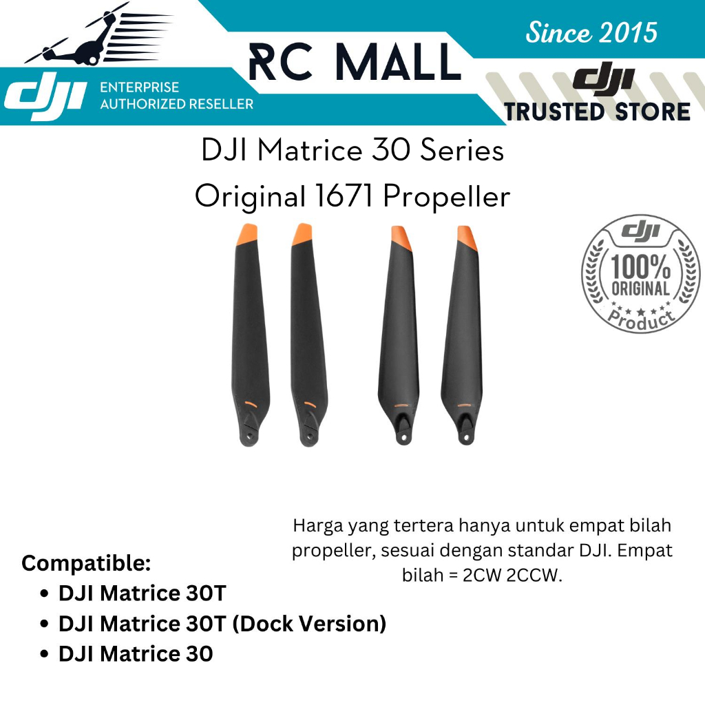 Baling-Baling Propeller DJI Matrice 30T DJI Matrice 30 1671 Propeller DJI Matrice 30T (Dock Version)