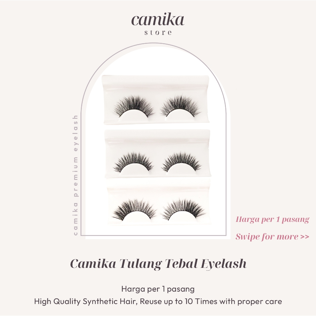 CAMIKA STORE - Bulu Mata Palsu Atas Tulang Tebal - Bulu Mata Premium TB01 TB02 TB03 TB04 TB05 TB06 T