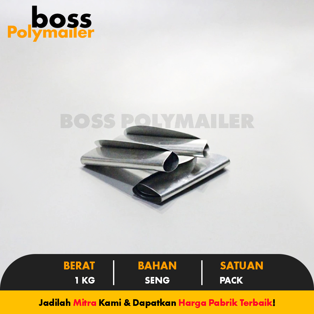 1 KG Klem Seng/Kaleng Klem Super Untuk Tali Straping Band - BossPolymailer
