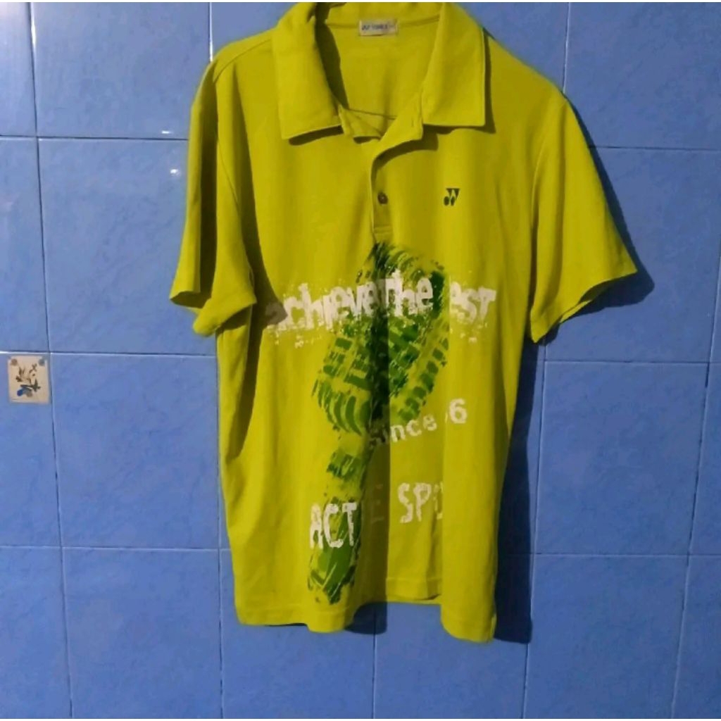 polo sport yonex kuning ..