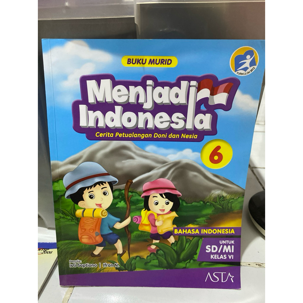 buku sekolah menjadi indonesia kelas 6 SD bekas