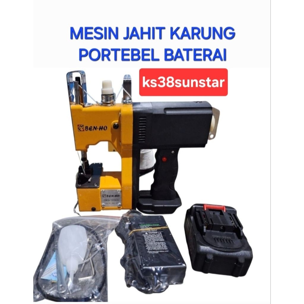 Mesin Jahit Karung Portable Baterai