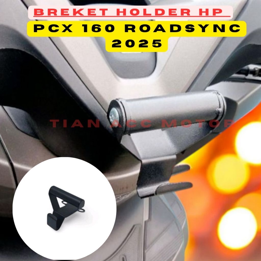 breket holder hp Honda PCX 160 ROADSYNC breket holder handphone hp gps PCX 160 2025 ROADSYNC