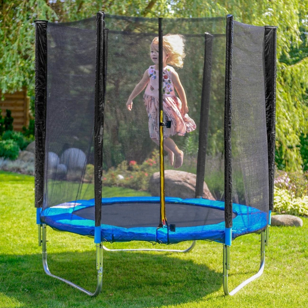 ARBER - Trampolin 6ft (1.83m) Premium dengan Jaring Pengaman, Trampolin Olahraga Anak & Dewasa, Aman