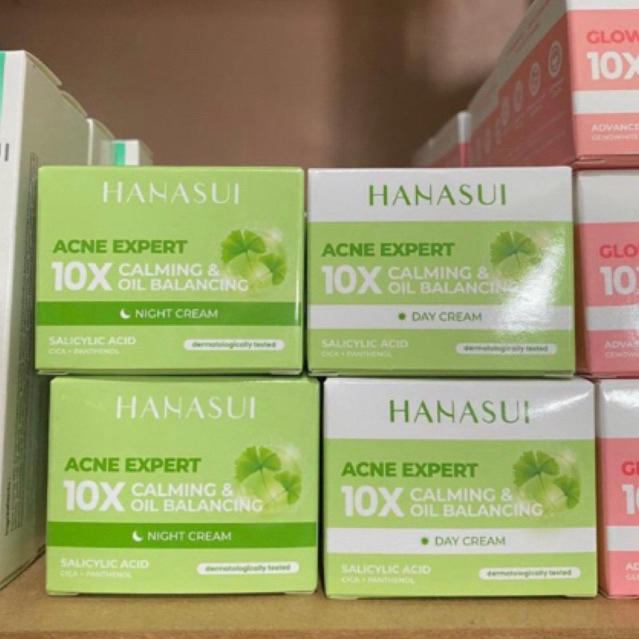 PAKET BUNDLING HANASUI ACNE EXPERT DAY CREAM DAN NIGHT CREAM PROMO
