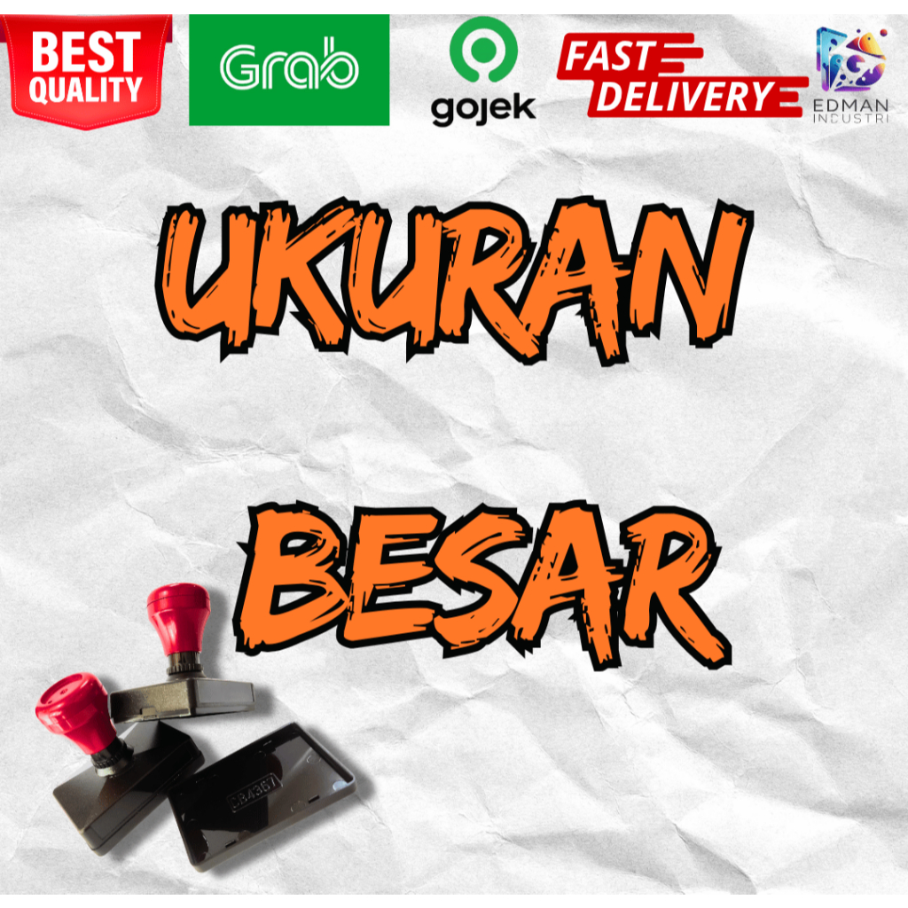 STEMPEL FLASH/CUSTOM  UKURAN BESAR