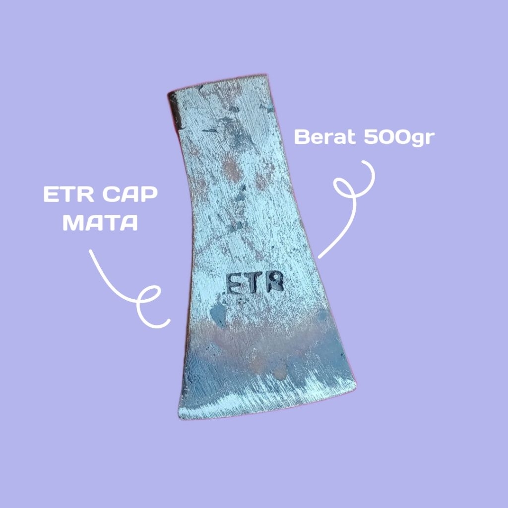 Kapak/Kampak Berat 500gr | Etr Cap Mata Asli Original