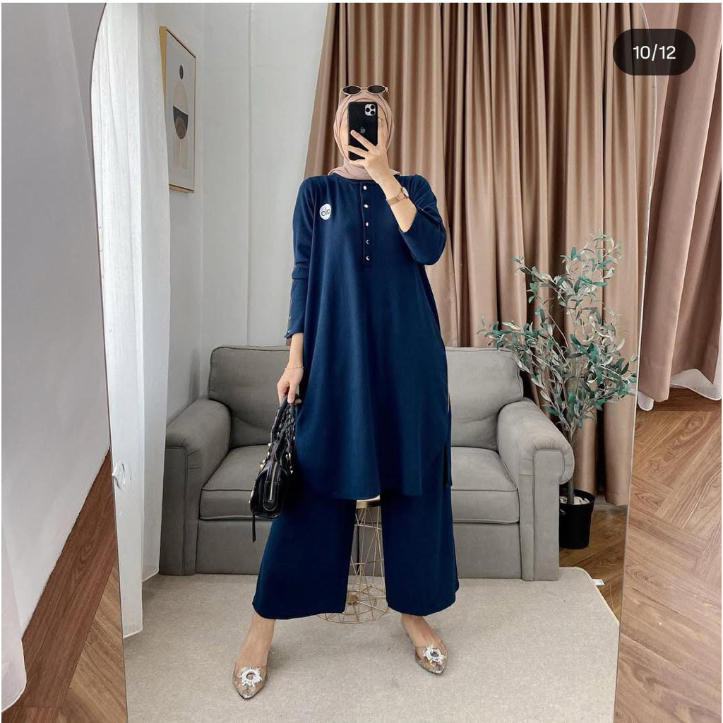 Tunik Viola | Setelan Celana Tunik