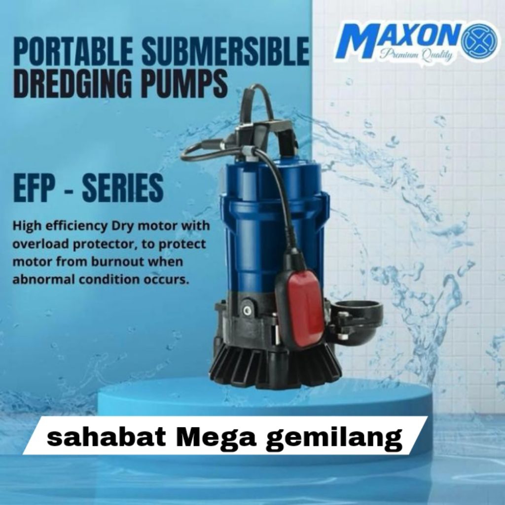 POMPA CELUP AIR KOTOR MAXON EFP 05 AUTO 2INCH POMPA LUMPUR SEWAGE PUMP - Manual