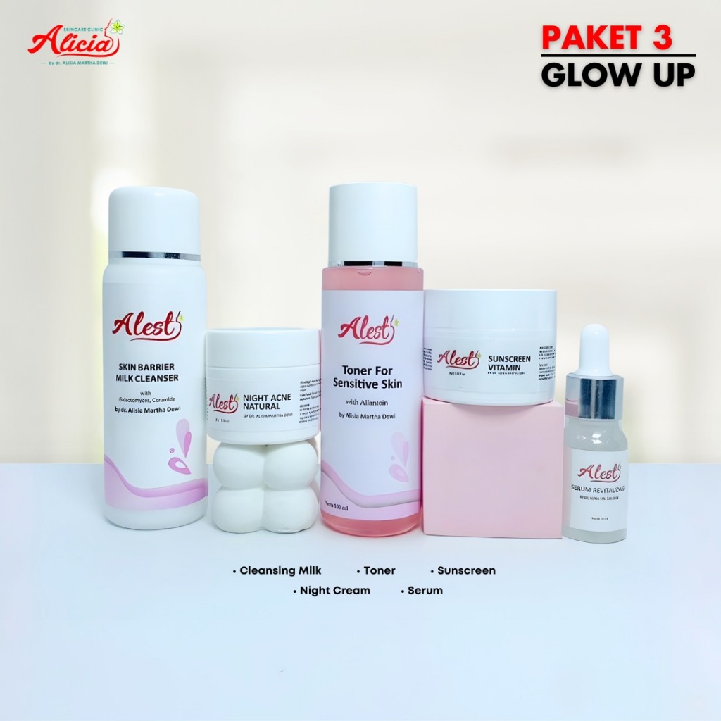 PAKET 3  GLOW UP PENCERAH / JERAWAT / FLEK AMAN BUMIL BUSUI REMAJA