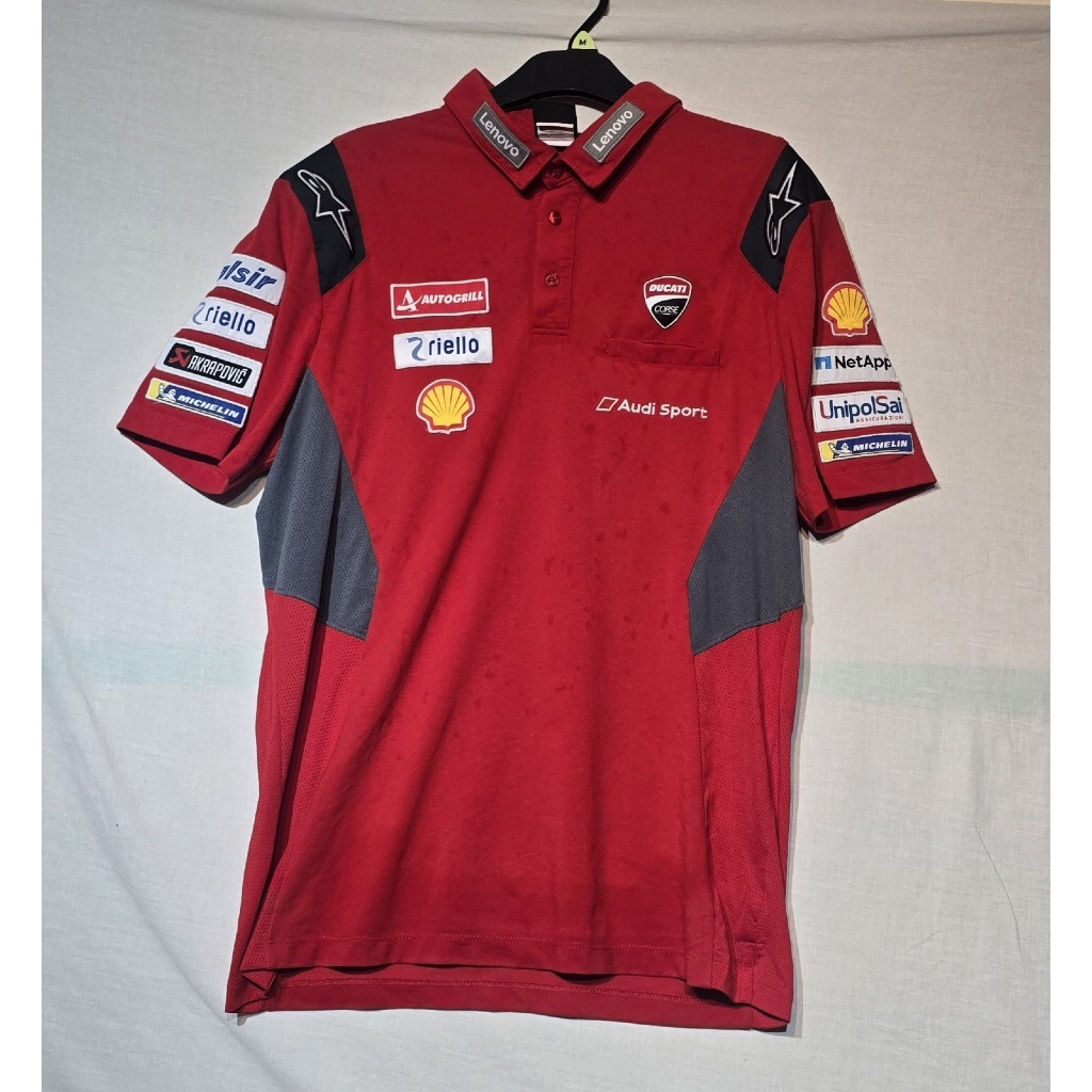 Ducati MotoGP Team Issue Polo RARE. Polo Pria. Official MotoGP Merchandise ORIGINAL