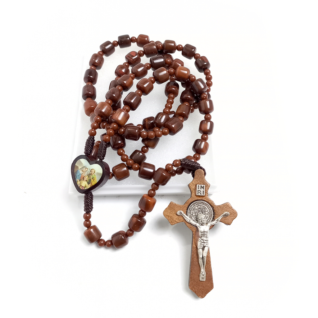 (EKSKLUSIF) Rosario Kayu Kokkah Mardjan Original / Aksesoris Kalung Rosario Katolik