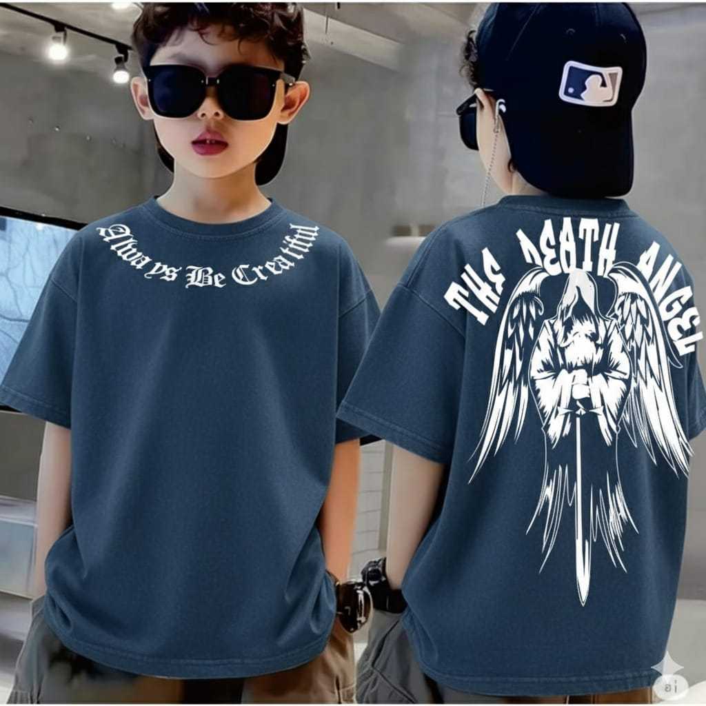 [BEST SELLER 1] KAOS ANAK GAMBAR MALAIKAT CEWE COWO USIA 2-11 TAHUN / ATASAN KAOS ANAK THE DEATH ANG