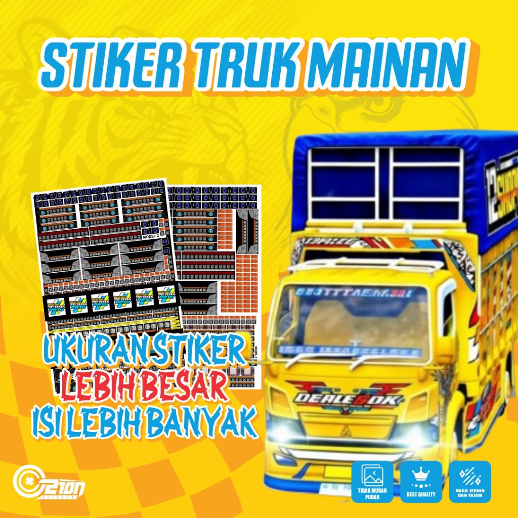 Stiker Truk Oleng Truk Mainan Harga Murah