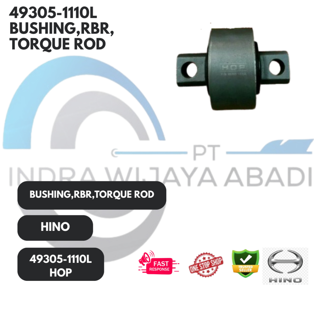 49305-1110L BUSHING, RBR,TORQUE ROD HOP