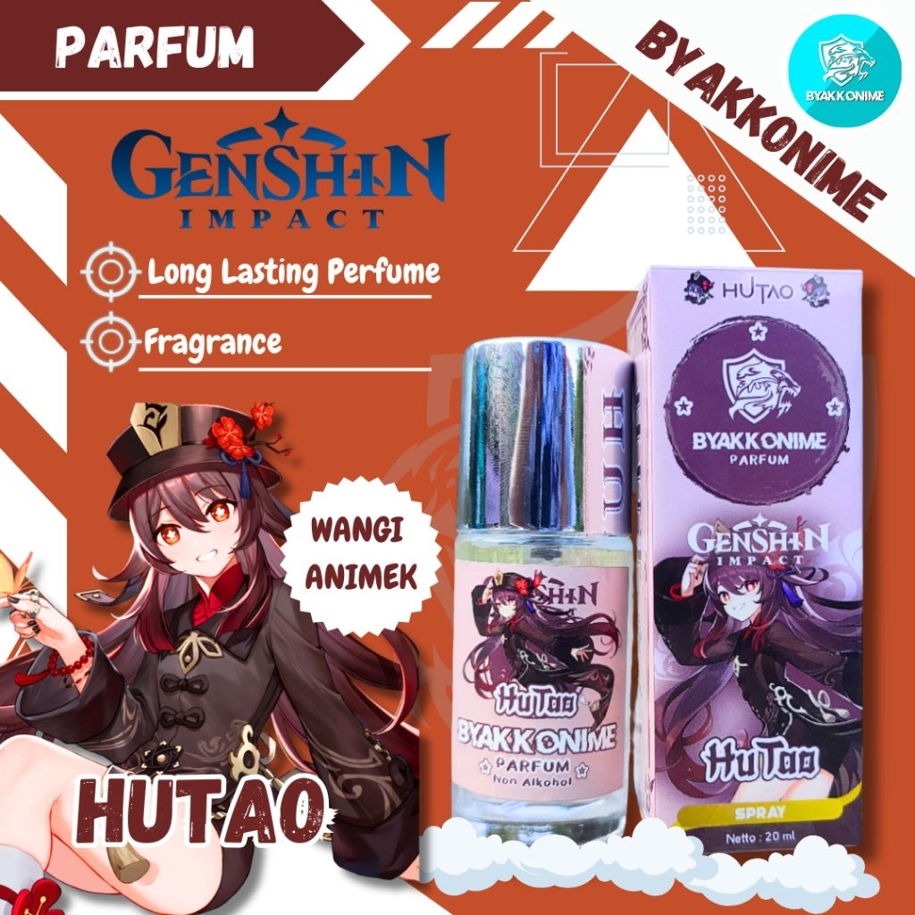 GENSHIN IMPACT PARFUM (20ml) - Perfume Hutao Genshin Impact  | BYAKKONIME PARFUMERY