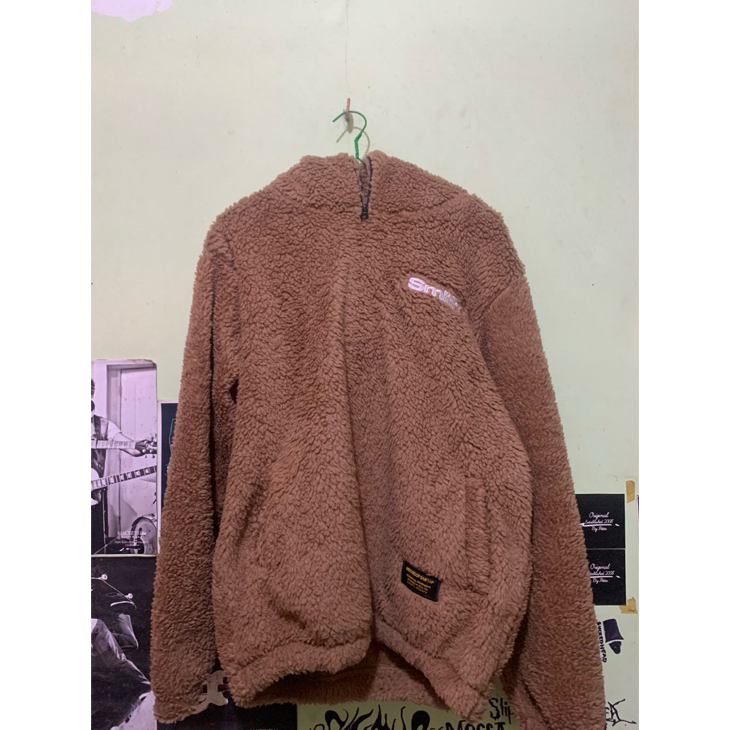 House of Smith Oversize Halfzip Hoodie Sherpa