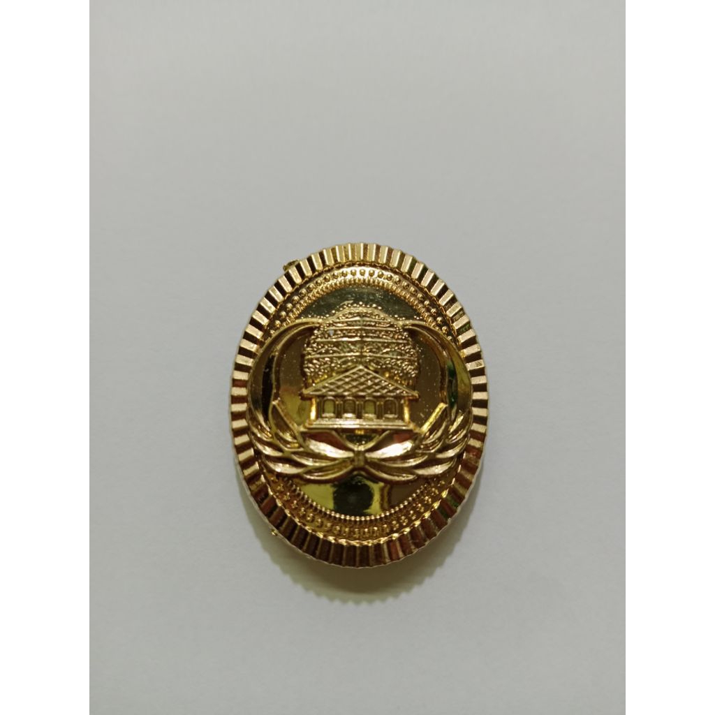 logo korpri bahan kuningan magnet model cor