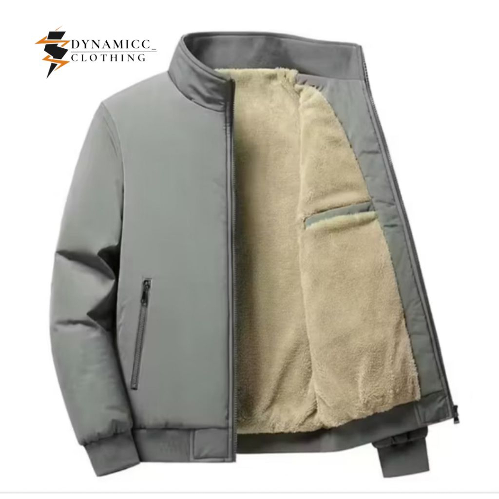 Jaket Bomber Pria Bahan Kain dan Bulu Premium Unisex dynamicc_