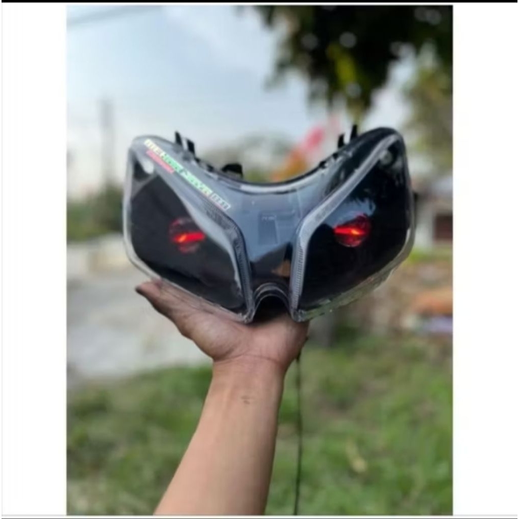 Headlamp Reflektor Lampu Depan Vario 110 Techno Custom Lampu LED H4 Super Terang
