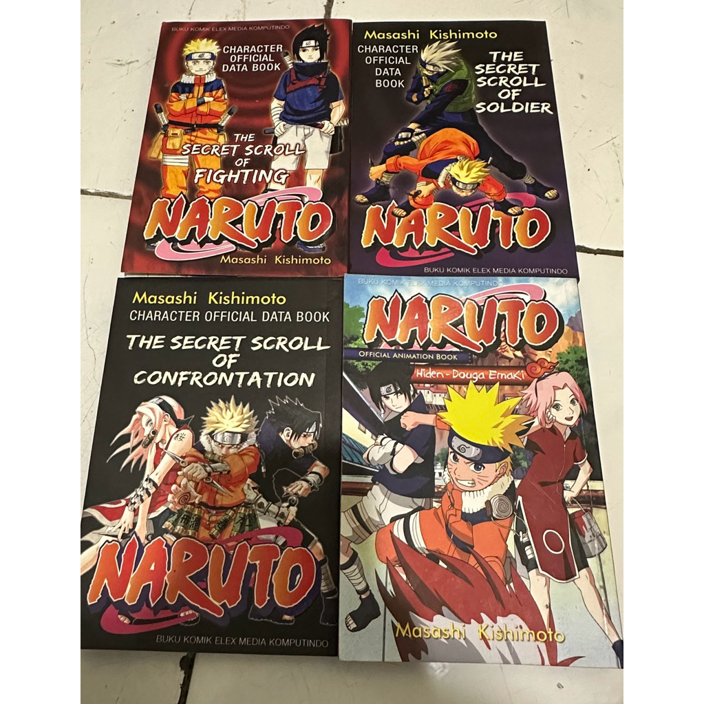 Komik set Databook Naruto