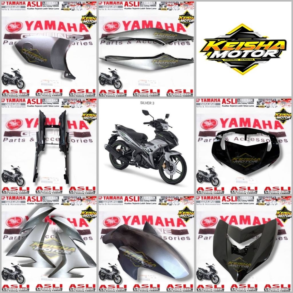 Body-body halus satuan JUPITER MX KING 150 Silver Original yamaha