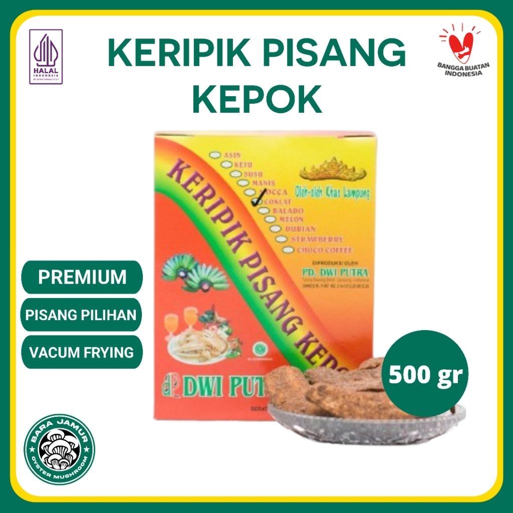 Keripik Pisang Kepok Dwi Putra Khas Lampung