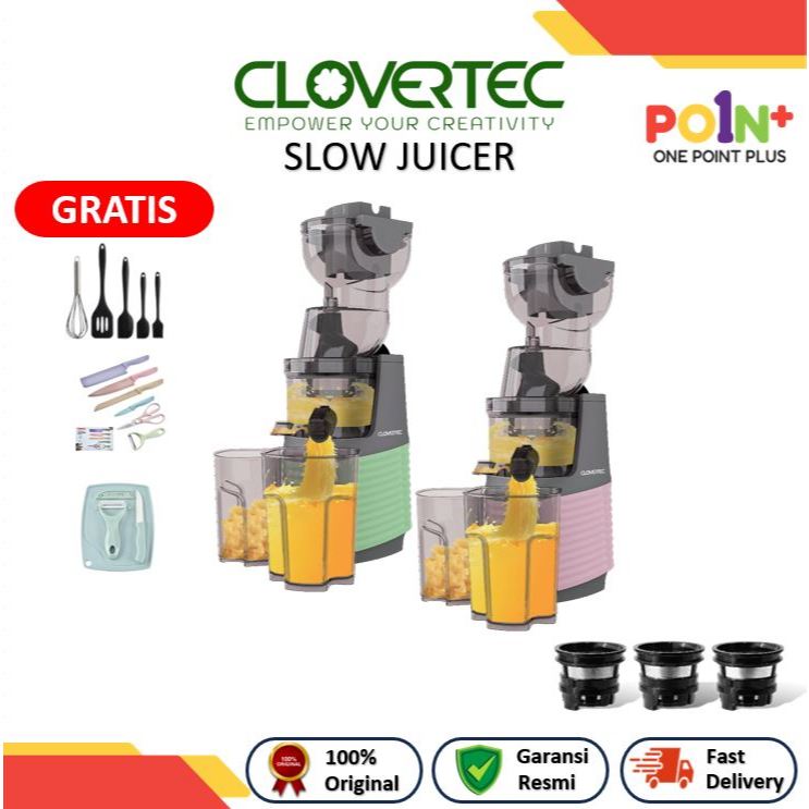 Clovertec Slow Juicer Buah Tanpa Ampas