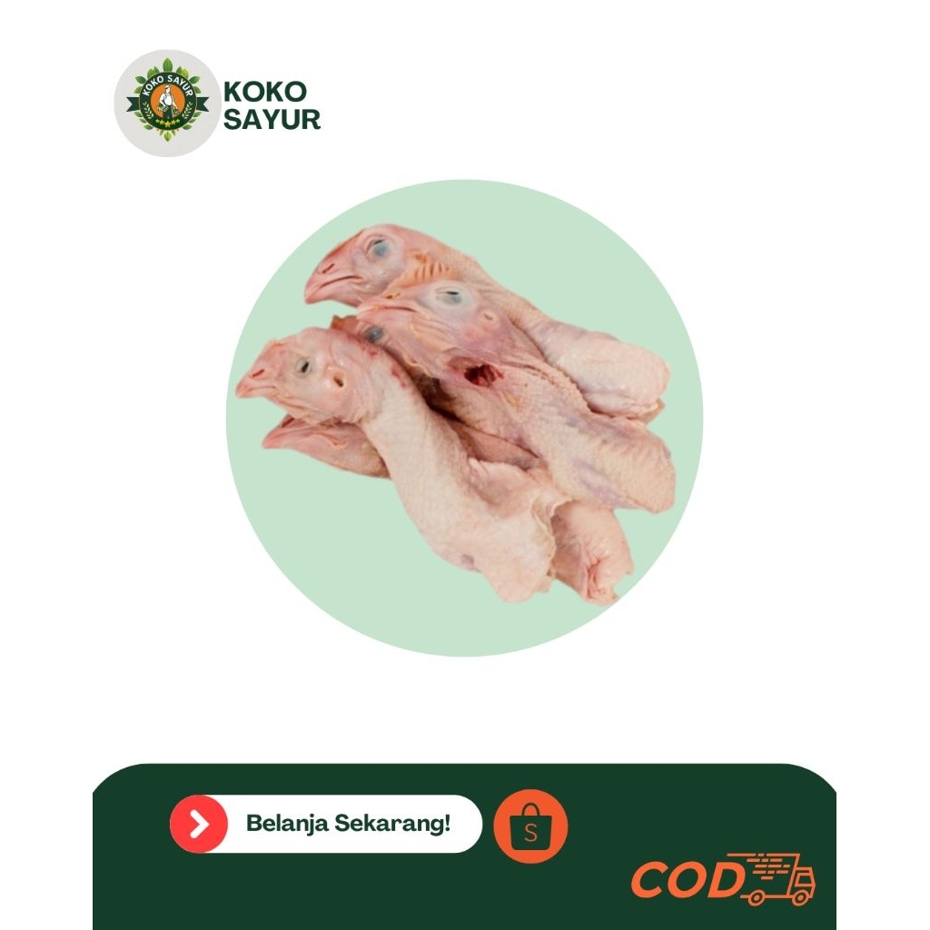 Kepala Ayam 250gr - 500gr / Ayam Potong Broiler