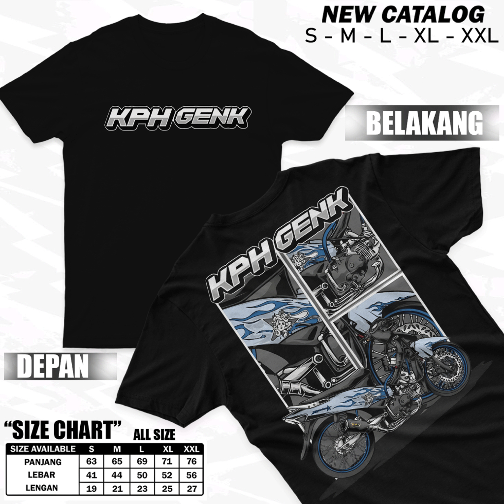 KAOS DISTRO KPH GANK / Kaos Distro Pria / Kaos Racing / Kaos Distro Honda Wave KPH Gank Terbaru