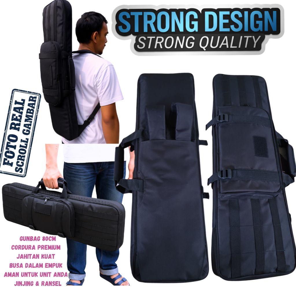 Tas Senjata SS1 AK 80cm Cordura Premium Gun Bag Softcase Sarung Senjata Tactical Cover Senjata Tas S