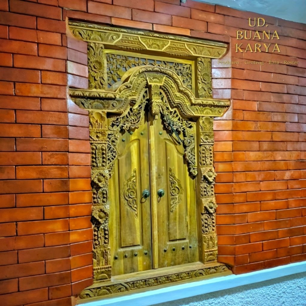 Bata Tempel Terakota | Type Bevel | Bata hias Dinding Teras