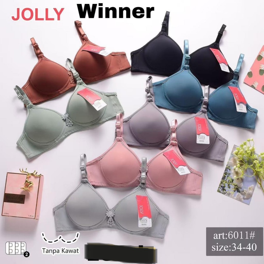 Bra Jolly | BH Remaja Cup Kecil Busa Sedang Tanpa Kawat