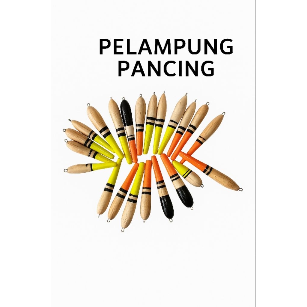 Pelampung pancing kayu sayur kecil