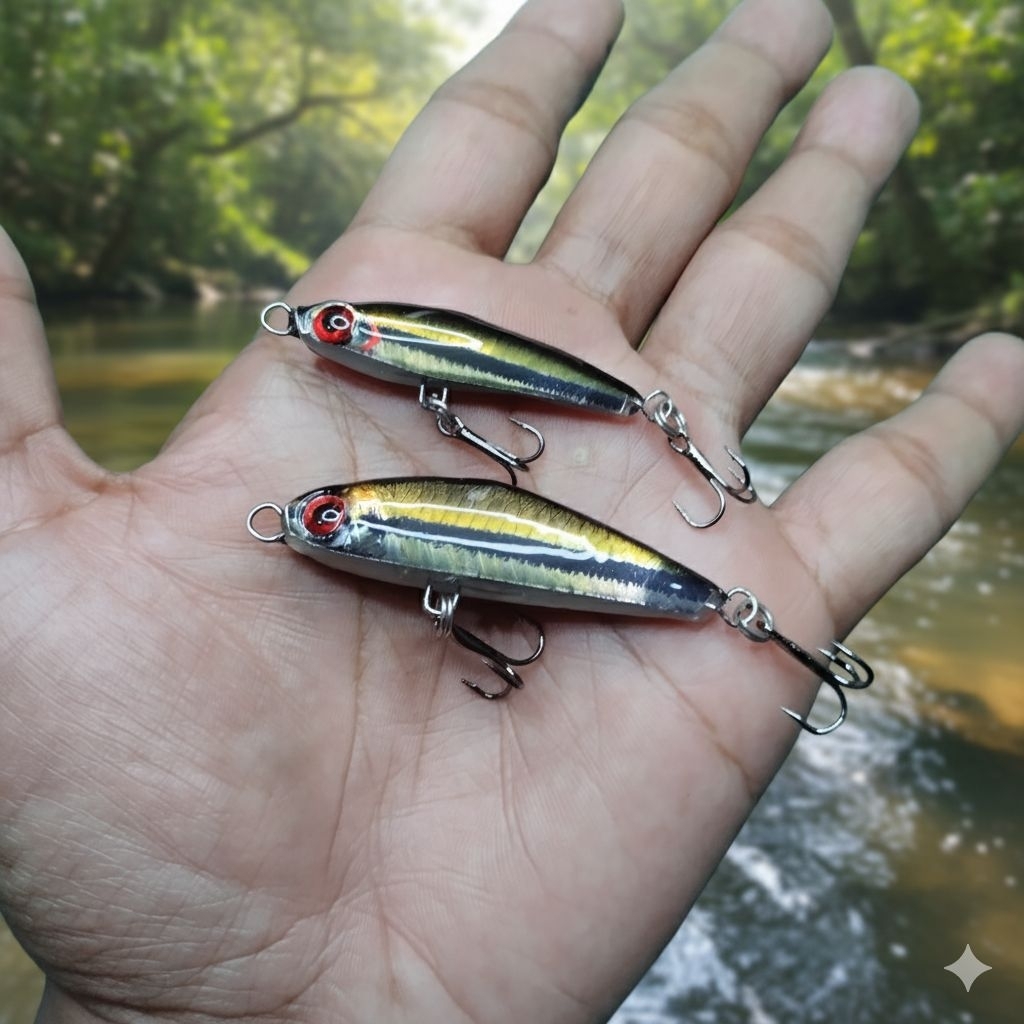 UMPAN HAMPALA LURE CASTING UL SWIMMER GOLDEN RASBORA