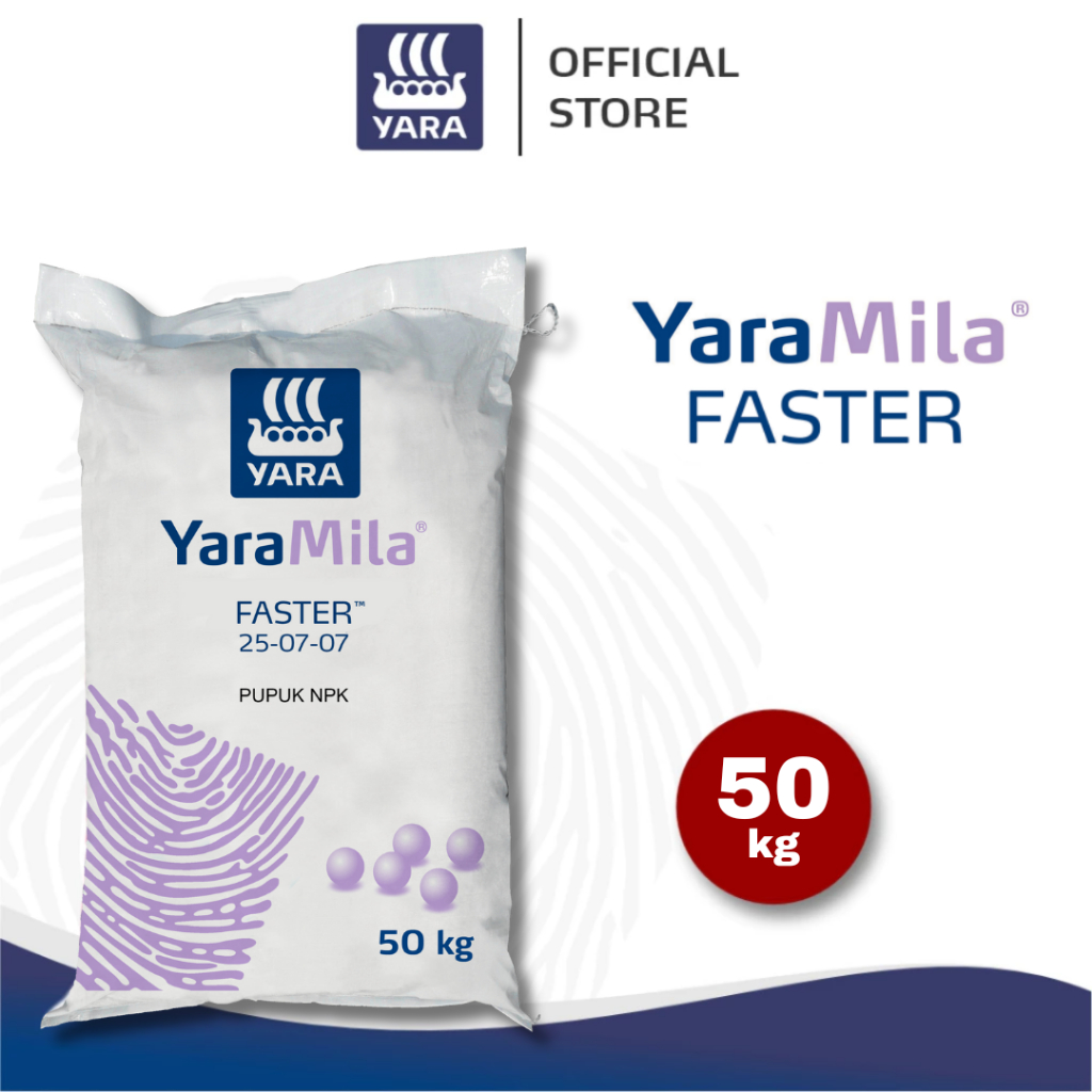 YARA - YaraMila Faster 25 7 7 Pupuk NPK 50 Kg Memperkuat Akar Dan Batang Menyuburkan Daun