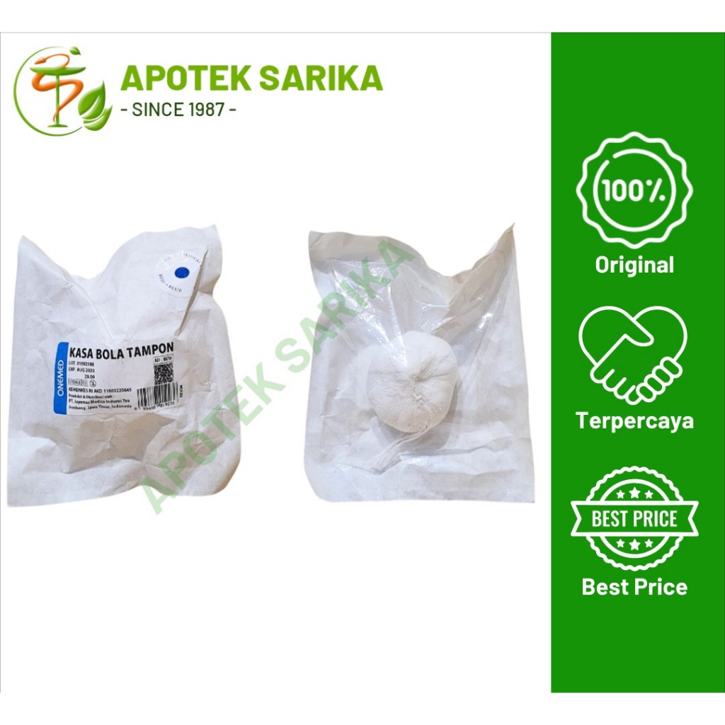 OneMed Kasa Bola Tampon Steril Daya Serap Tinggi untuk Persalinan dan Perawatan Luka