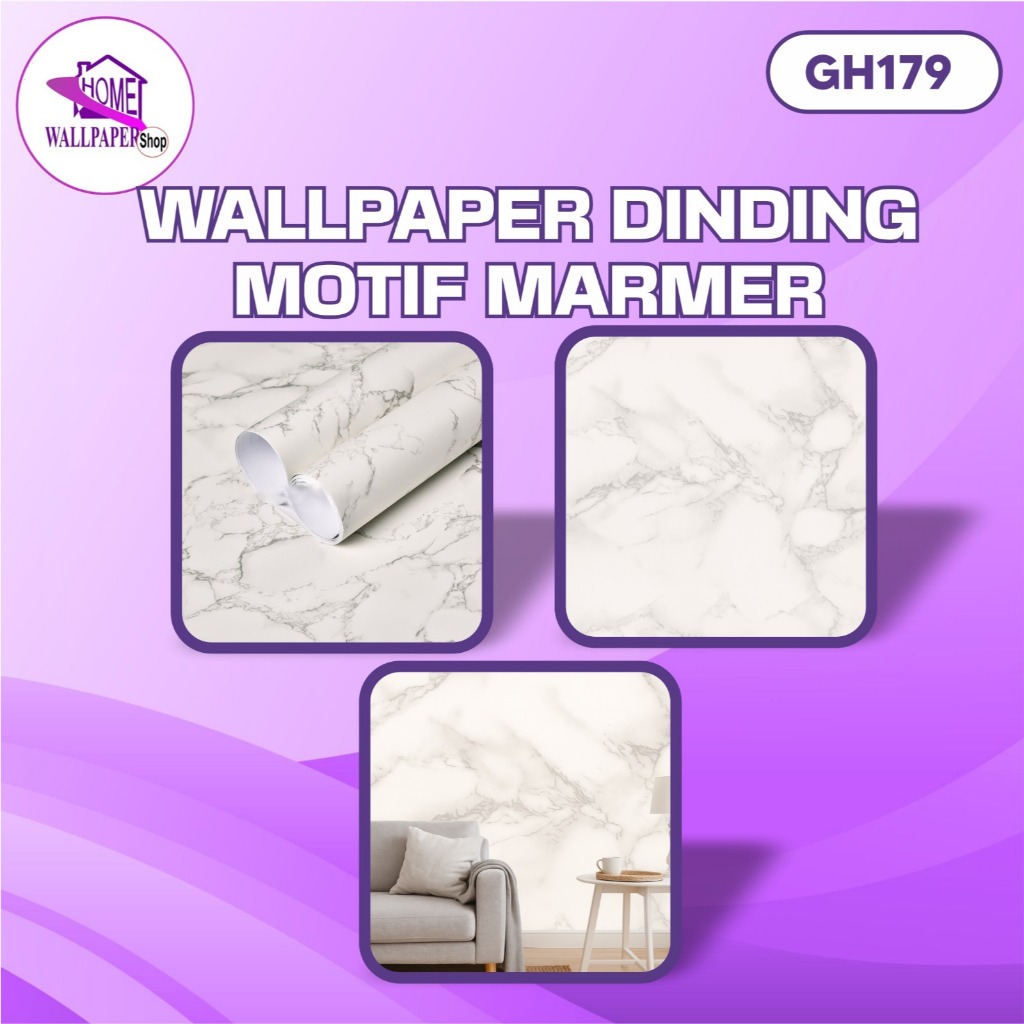 Wallpaper Dinding Motif Keramik Sticker Dinding Ukuran 8m x 45cm Wallsticker GH179 HOME WALLPAPER SH