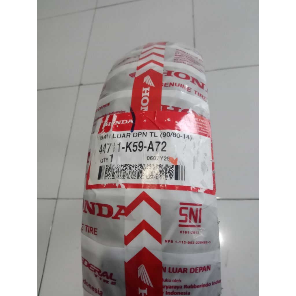 Ban federal tubles 90/80-14 Depan new Vario 125/150