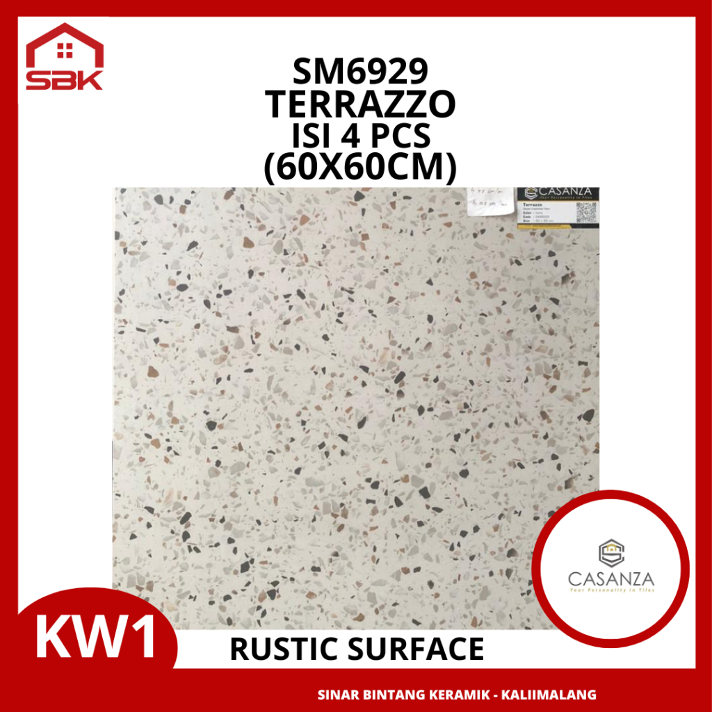 Granit lantai Teras 60x60 Terrazo Casanza