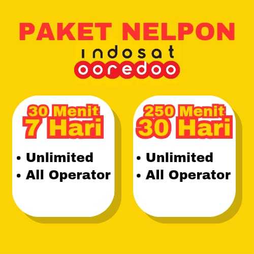 PAKET NELPON INDOSAT UNLIMITED ALL OPERATOR