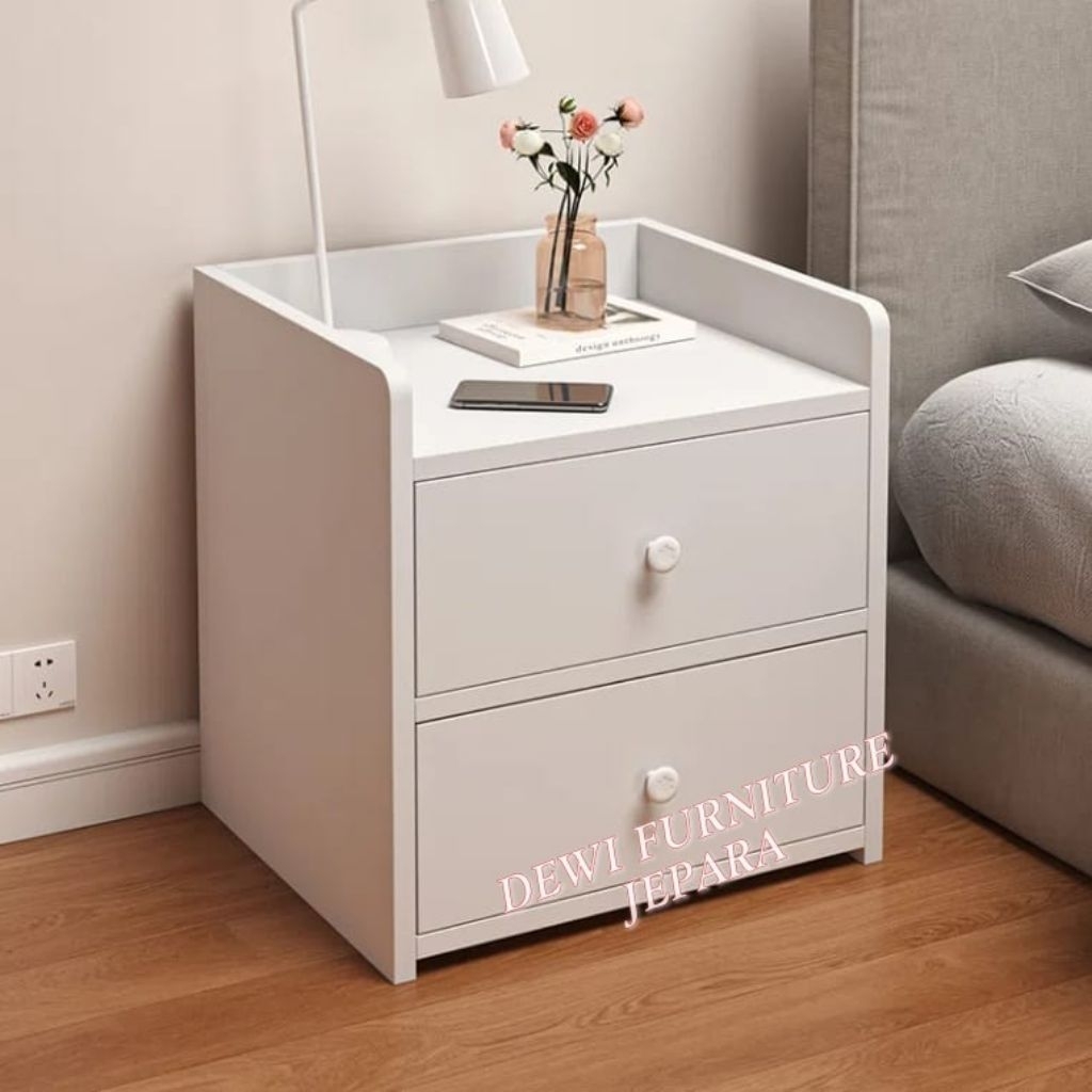 Meja samping tempat tidur nakas tempat tidur