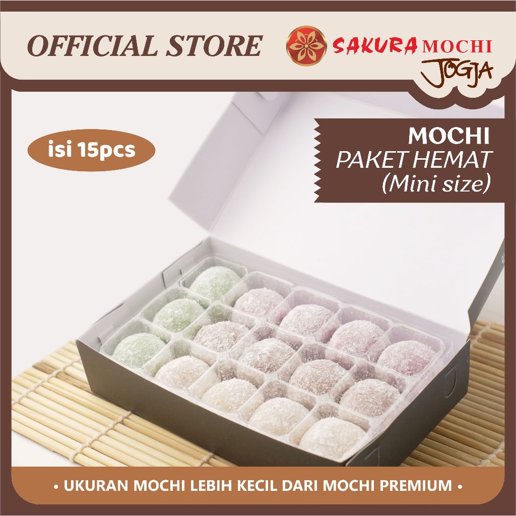 Paket Hemat Isi 15 Mochi - Mochi Sakura - Sakura Mochi - Mochi sakura jogja- mochi mix