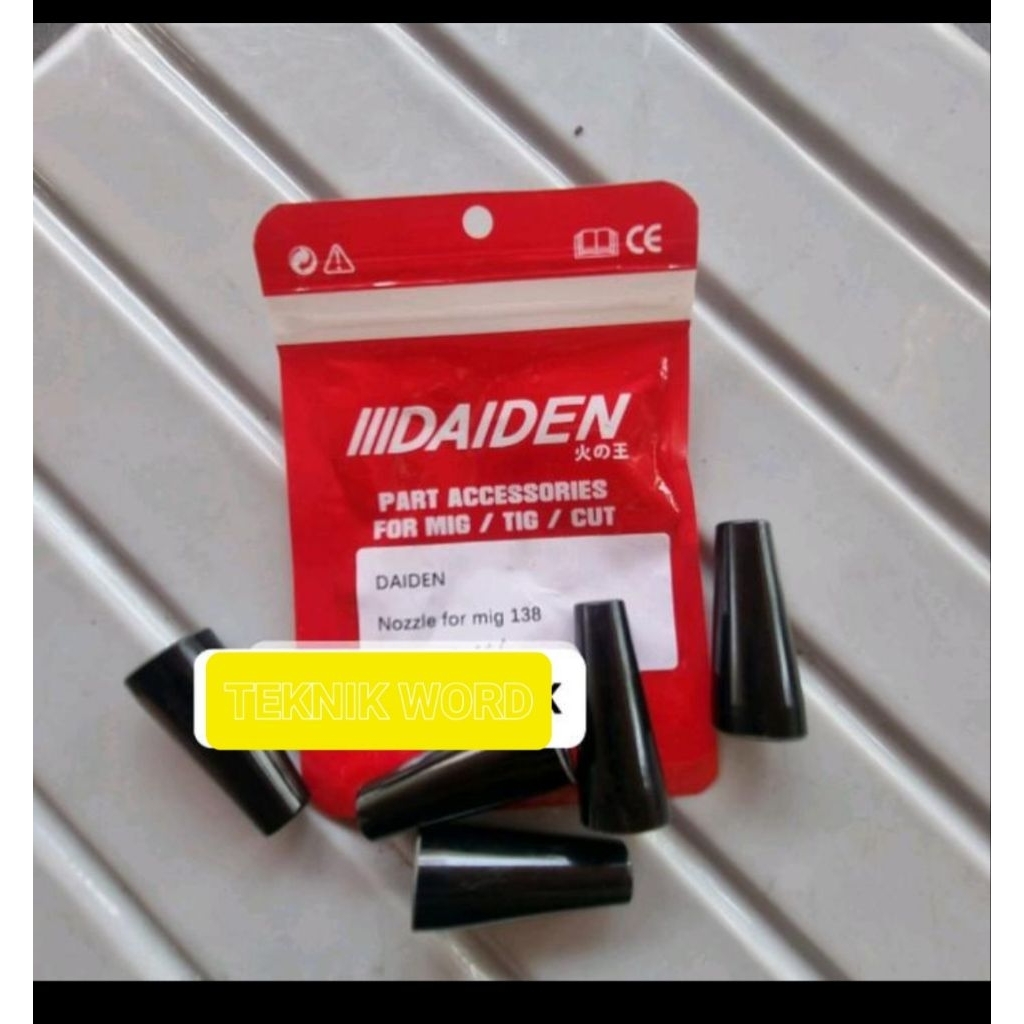CONICAL NOZZLE MIG 138 SELONGSONG NOZZLE UNTUK MIG 138 IZUMI/ NOZZEL MIG 138