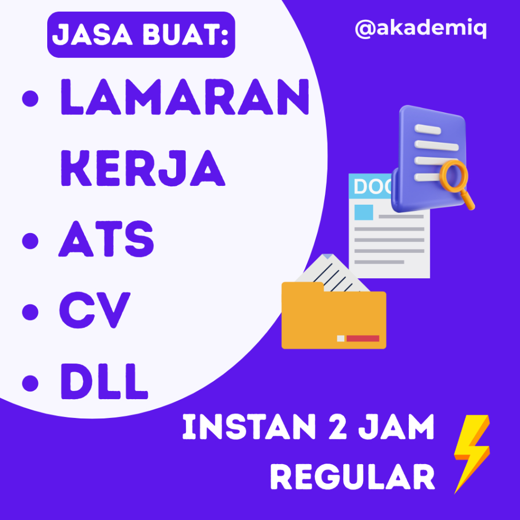 Jasa Pembuatan Surat Menyurat/ Lamaran Kerja/ CV / Surat Keterangan dll Cepat Amanah dan Profesional