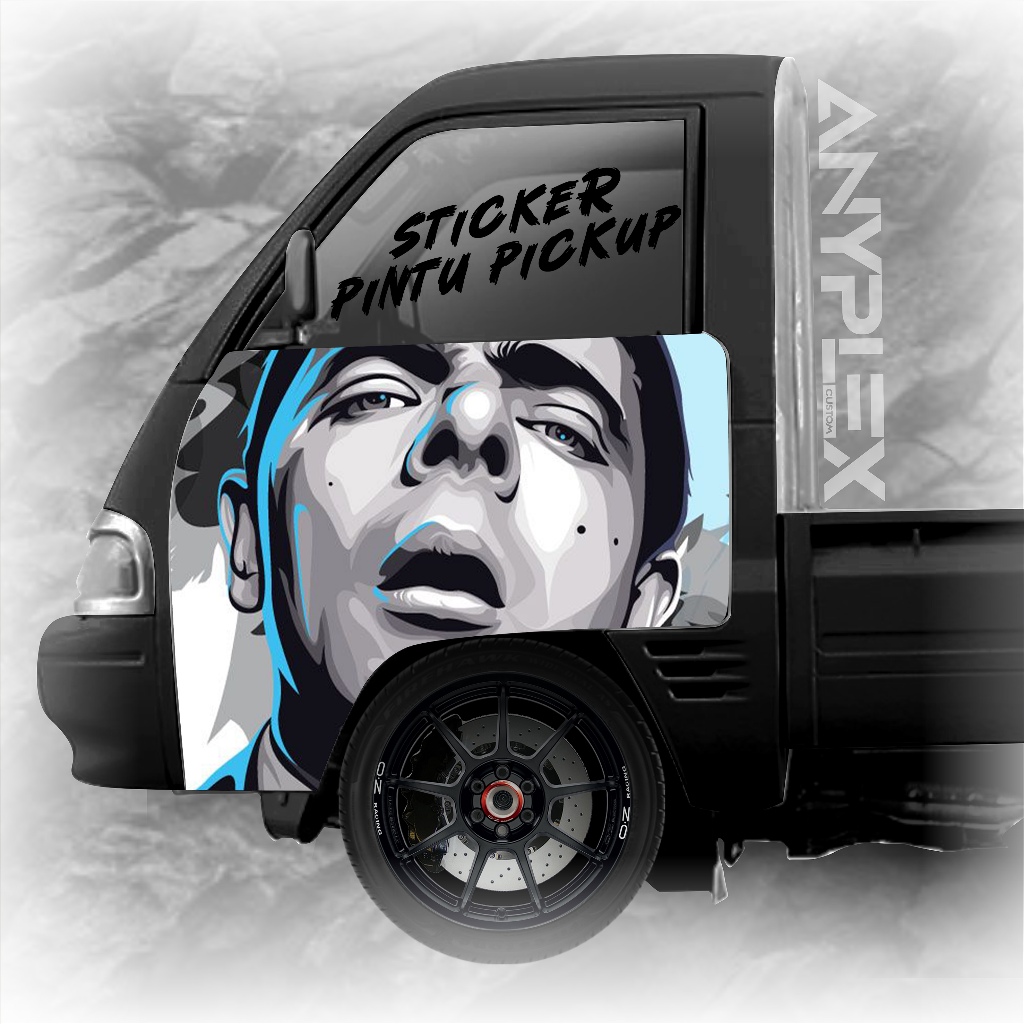 STICKER MR.BEAN PINTU PICKUP SS/FUTURA BISA CUSTOM GAMBAR