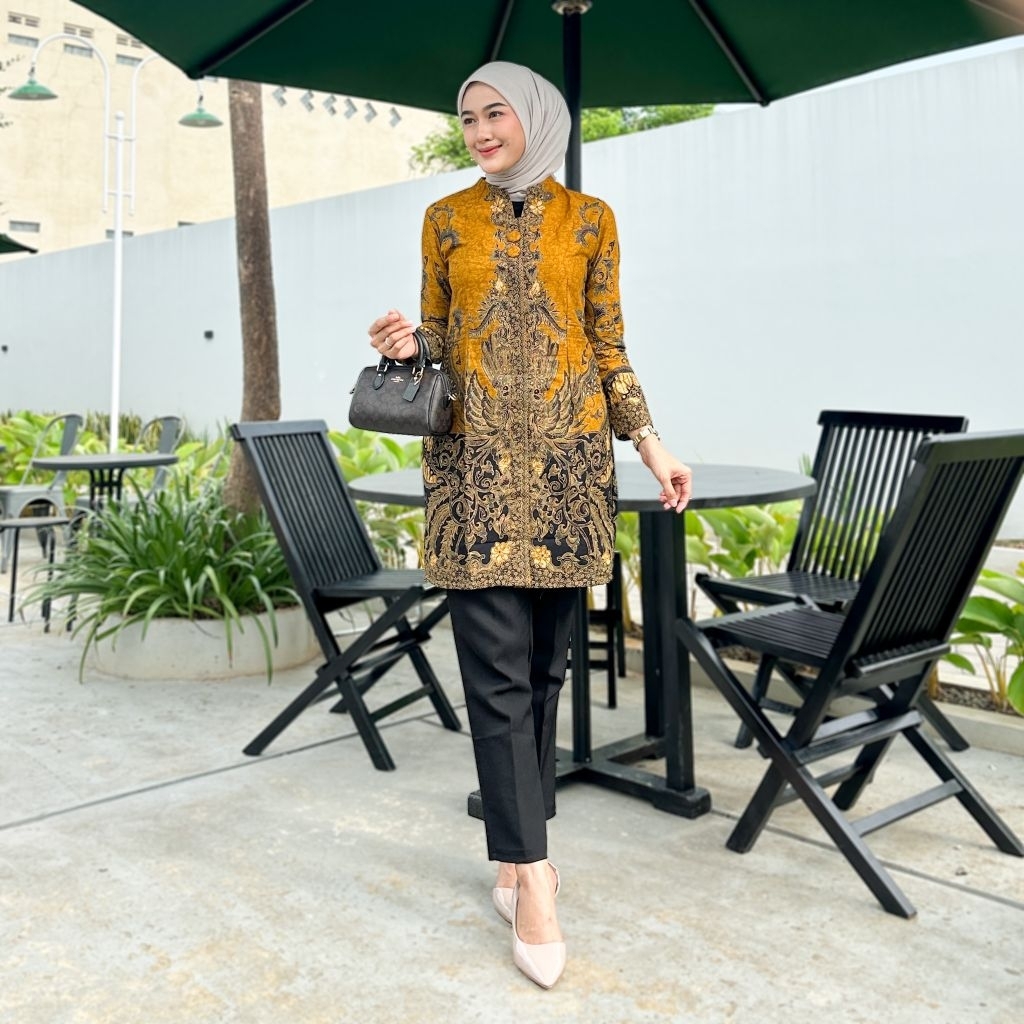 TUNIK BATIK 891 WK BJ 151 ll TUNIK BATIK ll PAKAIAN BATIK WANITA ll BAJU BATIK WANITA